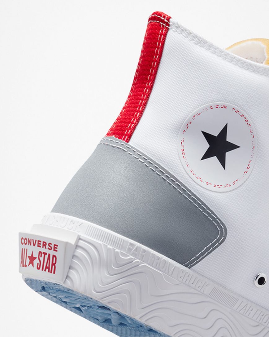 Men's Converse Chuck Taylor Alt Star Reflective Shine High Top Shoes White / Red / Blue | AU 149E6W